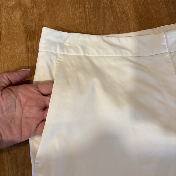 Brooks Brothers Bermuda Shorts Women 10 Country Club White Tennis Prep Lined 9in - Picture 6 of 16